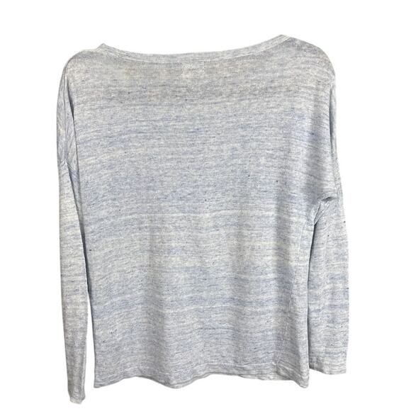 Patagonia Women's Linen Sweater Heather Sky Blue Crew Neck Size XS Layering Fall - Picture 2 of 8